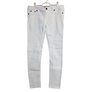 Wet Seal White Skinny Jeans Women’s Size L 32x30 Low Rise